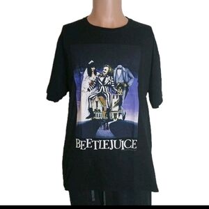 Beetlejuice Movie Sz L Unisex Black Pre-owned good